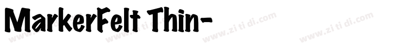 MarkerFelt Thin字体转换